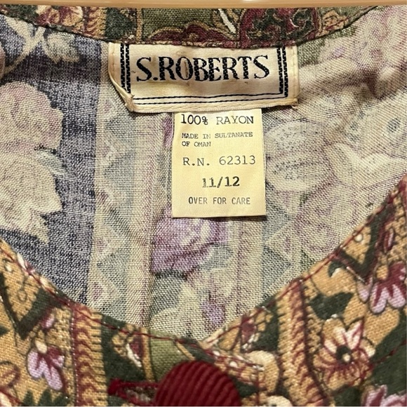 Bohemian Long Sleeve Dress with Earthy Tones - Picture 6 of 6